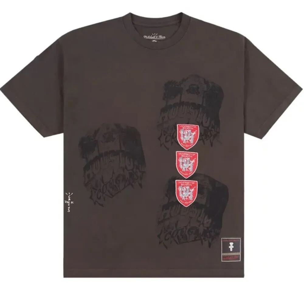 Cactus Jack Travis Scott x Mitchell & Ness University Of Houston Tee Size S or L